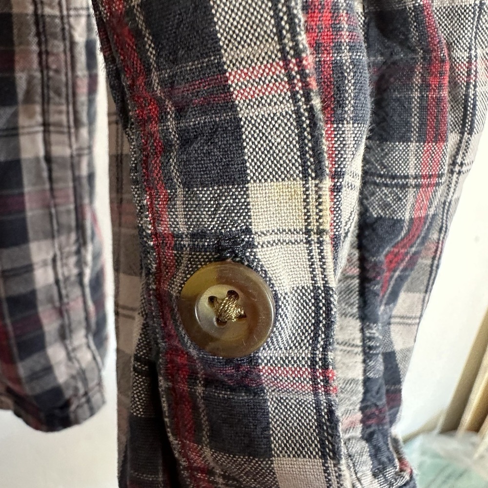 Carhartt Relaxed Fit  Long Sleeve Cotton Button Down Plaid‎ Work Shirt Men's Med - Picture 15 of 16
